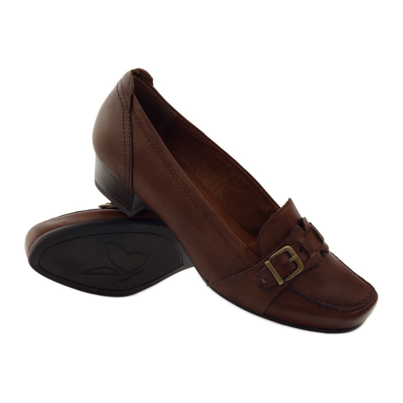 Caprice lave sko pumps damesko 24305 brun 3