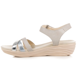 Kylie Velcro sandaler grå 3