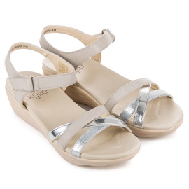 Kylie Velcro sandaler grå 5