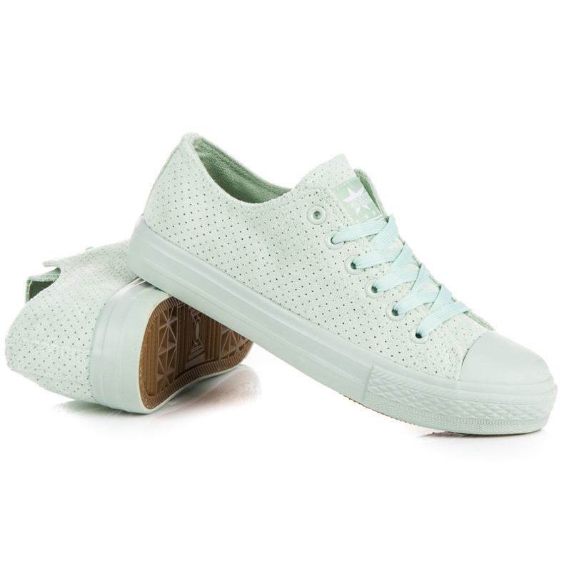 Mint sneakers i ruskind grøn 1