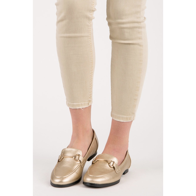 Vices Golden Slip On Loafers gylden 2