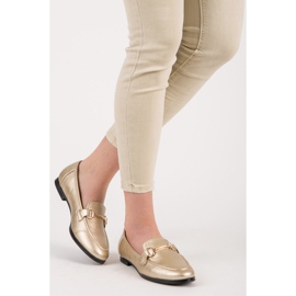 Vices Golden Slip On Loafers gylden 1