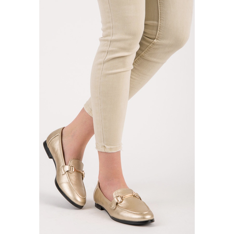Vices Golden Slip On Loafers gylden 1