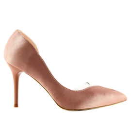 F352 pink asymmetriske hæle lyserød 2