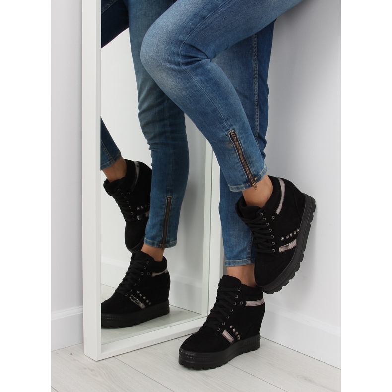 Sorte damesneakers AT-0650-L Sorte 2