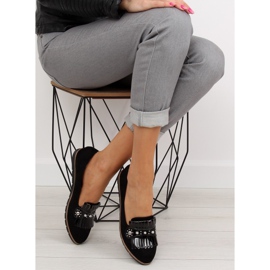 Sorte sorte loafers til kvinder DM30P Sort 2