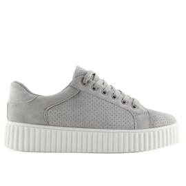Grå AX02 grå creepersy sneakers 2