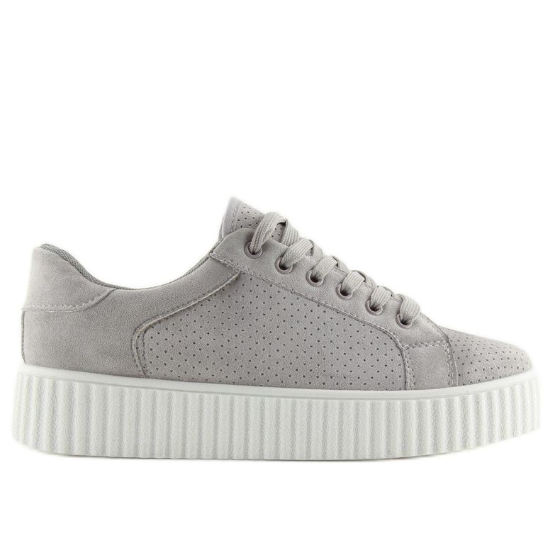 Grå AX02 grå creepersy sneakers 2