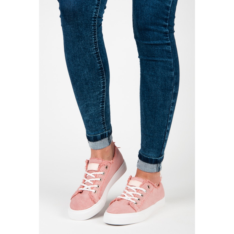 Pink sneakers lyserød 1