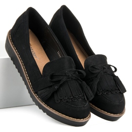 Seastar Loafers med frynser sort 1