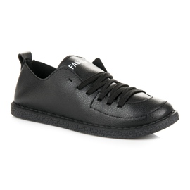 Seastar Sorte sneakers med snøre 1