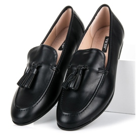 Sorte VICES loafers med frynser 1