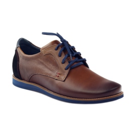 Fritidssko til mænd Nikopol 1657 brun sort marineblå 1
