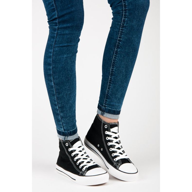 Seastar Høje sneakers til kvinder sort 1