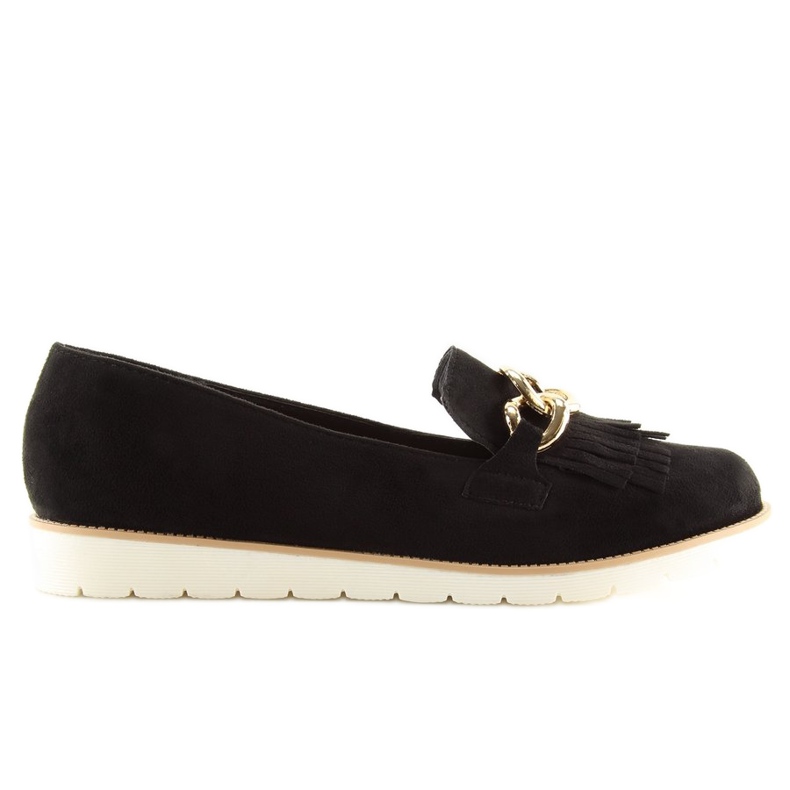 Sorte sorte loafers til kvinder G237 sorte 2