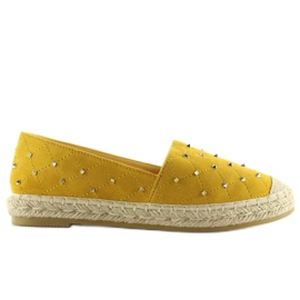Gule Espadriller med nitter gul 5481 Gul 2