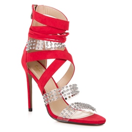 Sergio Todzi Sexede sergio-sandaler at have på rød 3