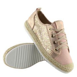 Pink espadrilles sneakers B-140 Pink lyserød 1