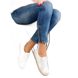Hvide espadrilles sneakers BB02P Hvide 1