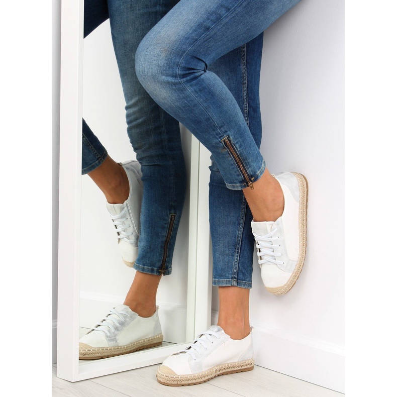 Hvide espadrilles sneakers BB02P Hvide 2