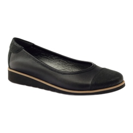 Angello Kvinders læder loafers 1325 sort 1
