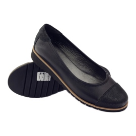 Angello Kvinders læder loafers 1325 sort 3