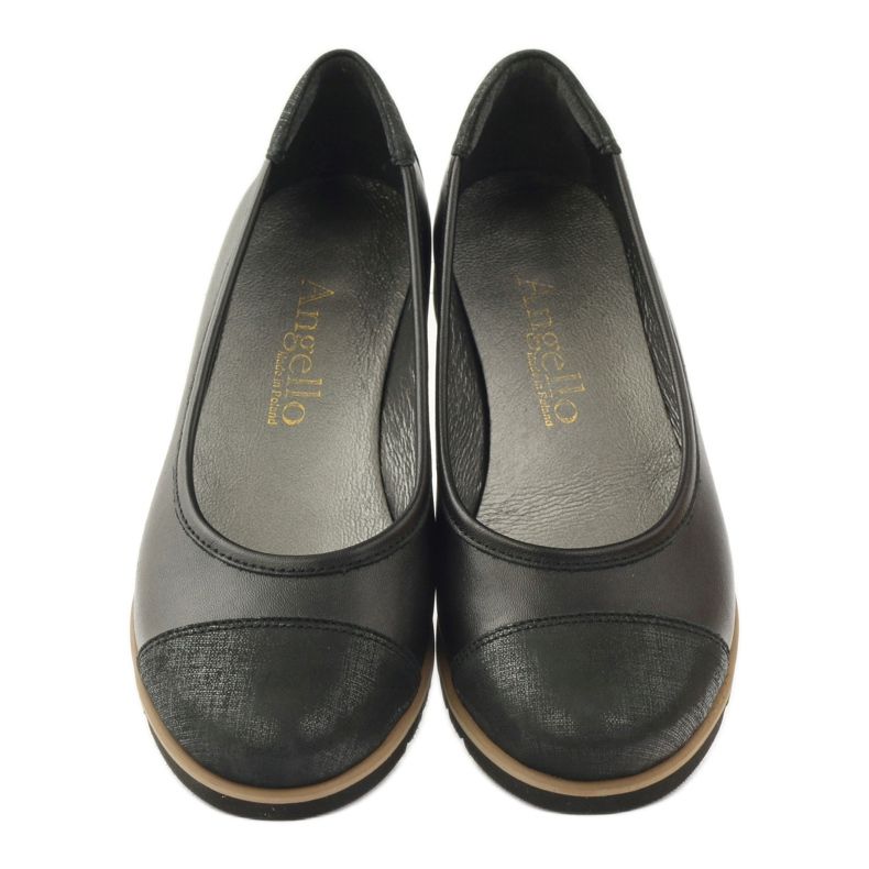 Angello Kvinders læder loafers 1325 sort 4