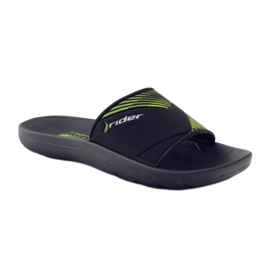Rider 82325 pool hjemmesko sort grøn 1