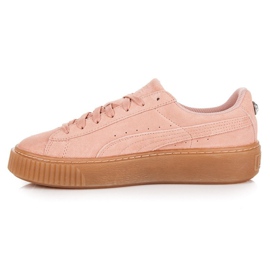 Puma ruskind platform juvel jr lyserød 1