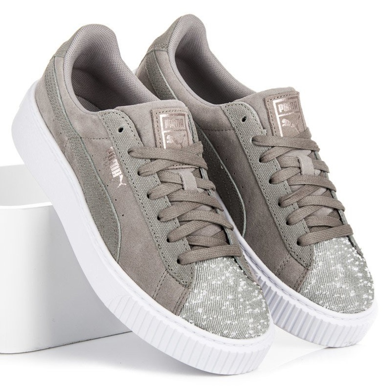 Puma Ruskind Platform Peblle WN`S grå 1