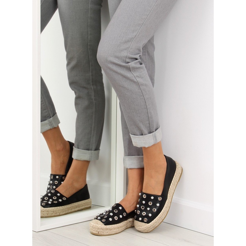 Sorte espadriller 7680 sort 1