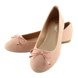 Klassiske lyserøde ballerinaer LK20P Pink 2