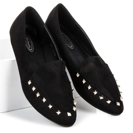 Slip-on sko med nitter sort 1