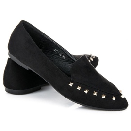 Slip-on sko med nitter sort 2