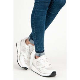 Kylie Hvide sneakers med mesh 2