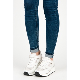 Kylie Hvide sneakers med mesh 1