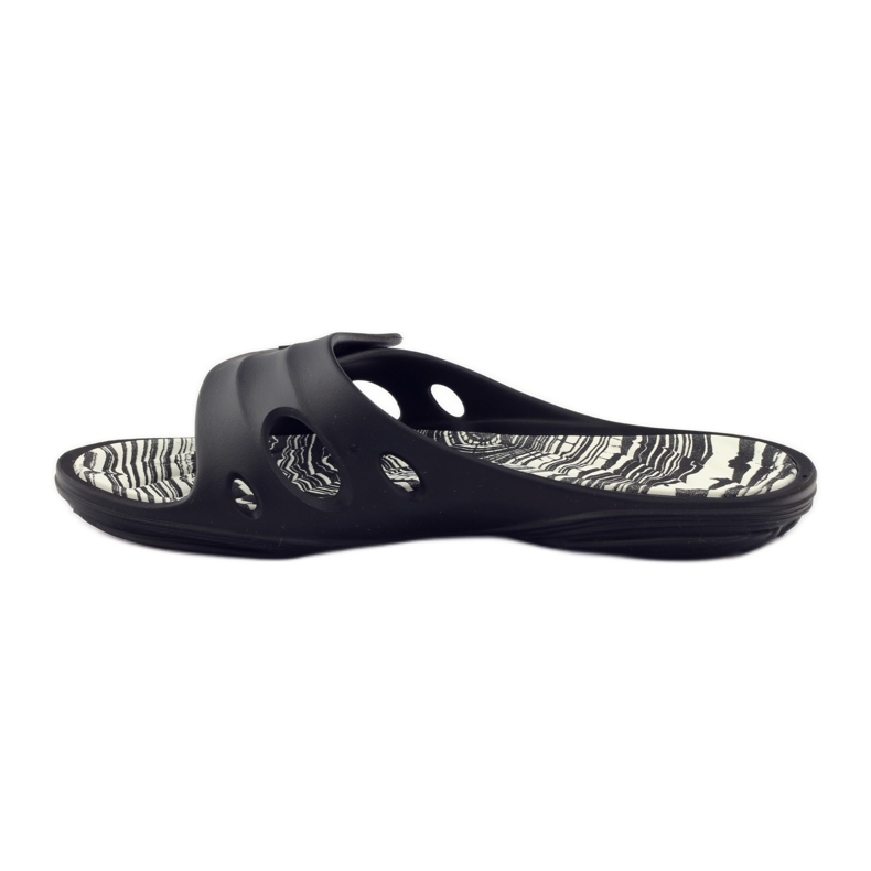 Rider 82213 velcro pool hjemmesko sort hvid 2