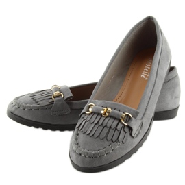 Grå Dame loafers 680-25 BAL-1 grå 1