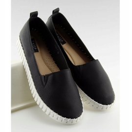 Sorte sneakers slip-on super behagelige 4163 Sort 1
