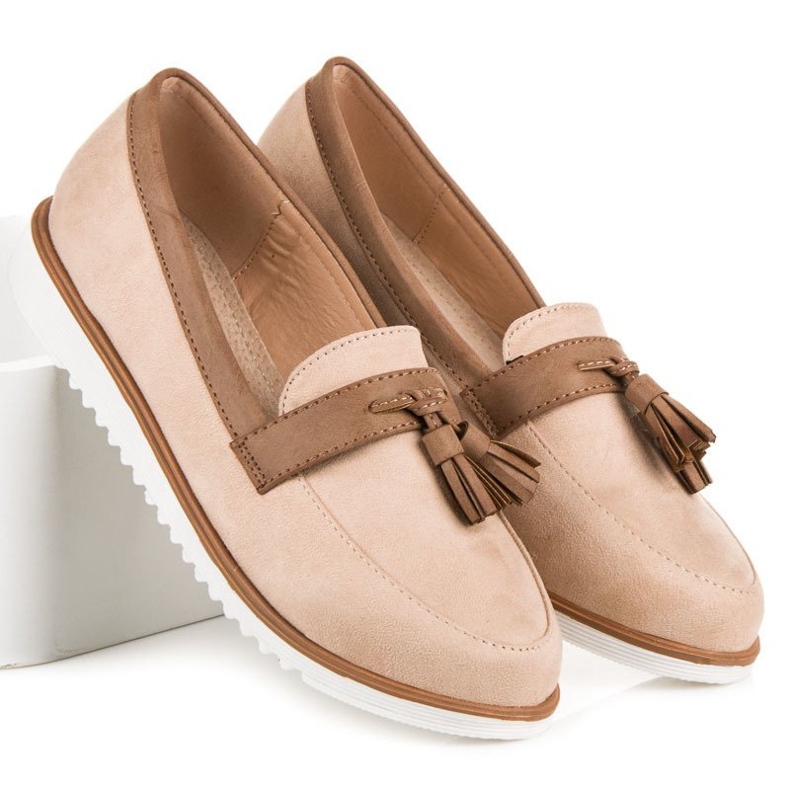 Boho vices beige mokkasiner 1
