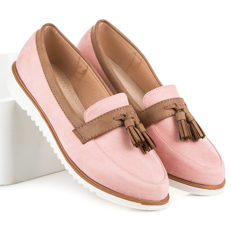 Boho VICES lyserøde loafers 1
