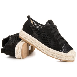Seastar Gennembrudte Espadriller På Indbindingen sort 1