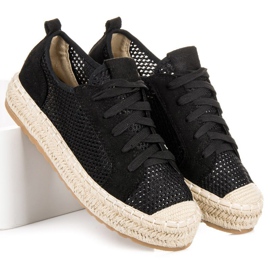 Seastar Gennembrudte Espadriller På Indbindingen sort 2