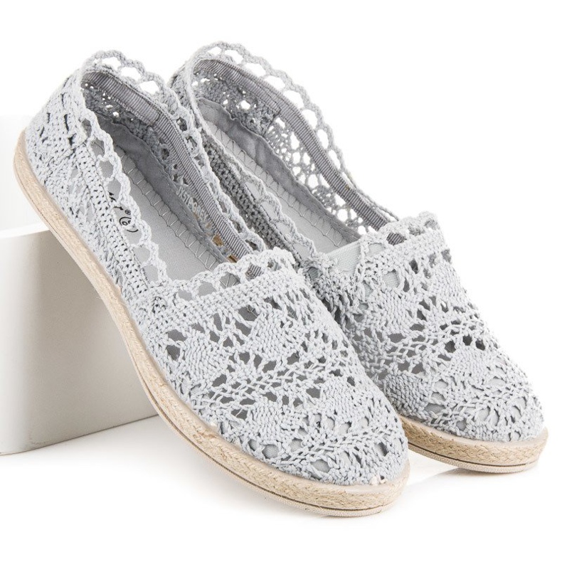 Seastar Grå blonde espadriller 1
