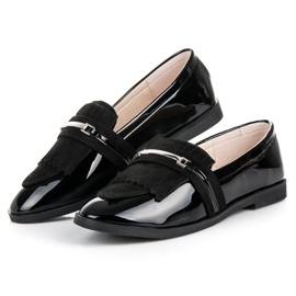Ideal Shoes Sortlakerede loafers 2