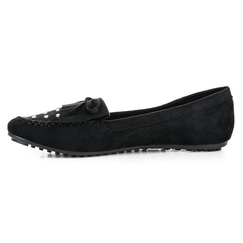 Stilfulde ruskind loafers sort 1