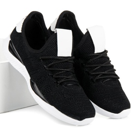 Sorte slip-on sportssko 2