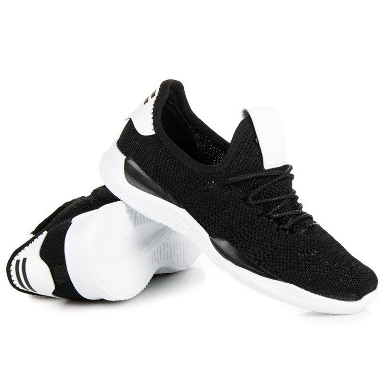 Sorte slip-on sportssko 1