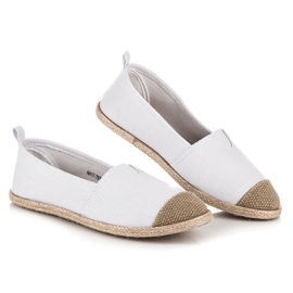 Mckeylor Ballerina espadriller hvid brun 1
