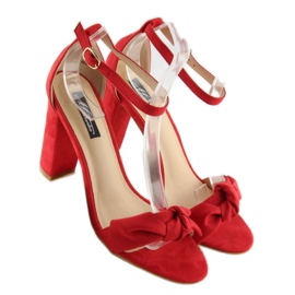 Røde højhælede sandaler 118-11 rød 4
